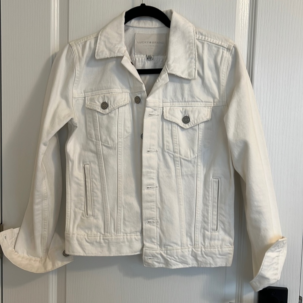 Lucky Brand white denim jacket